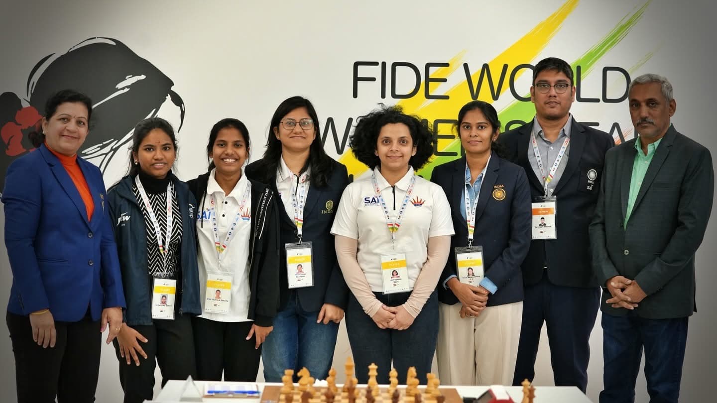 GM Swayams Mishra with Indian National Team